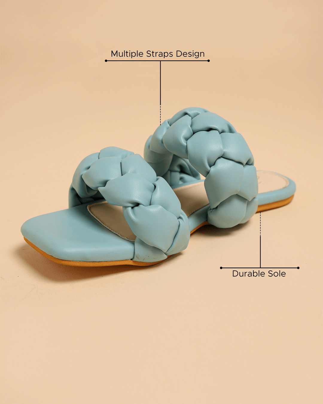 Blue Heron Braided Flats