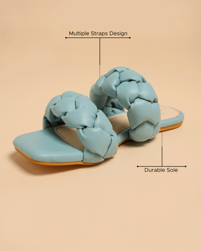 Blue Heron Braided Flats