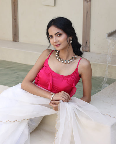 Anvika Pink Silk Blouse