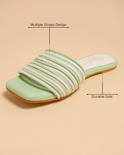Bud Green Strips Flats