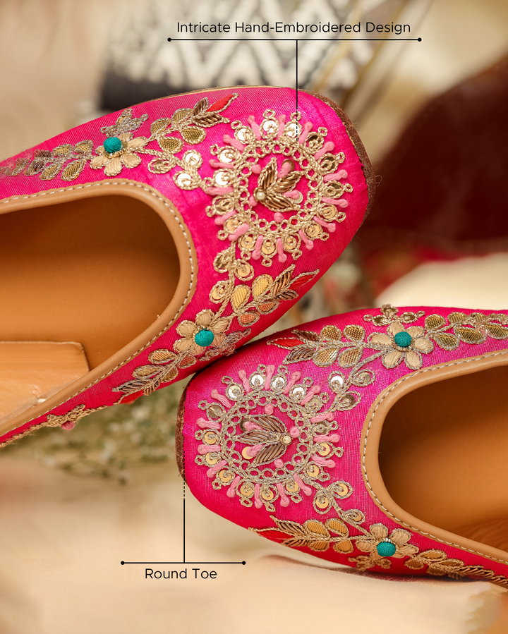 French Pink Handcrafted Jutti