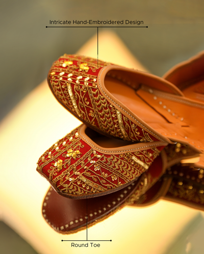 Gleaming Handcrafted Jutti