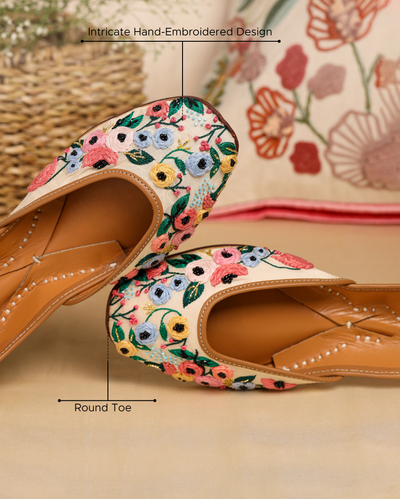 Flower Bae Handcrafted Jutti