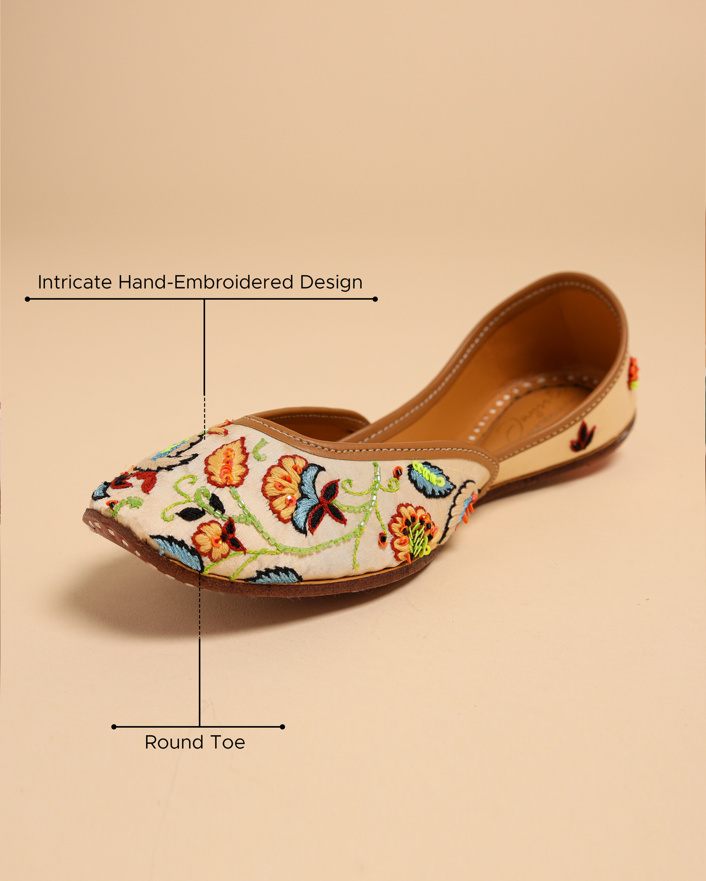 Summer Melon Handcrafted Jutti