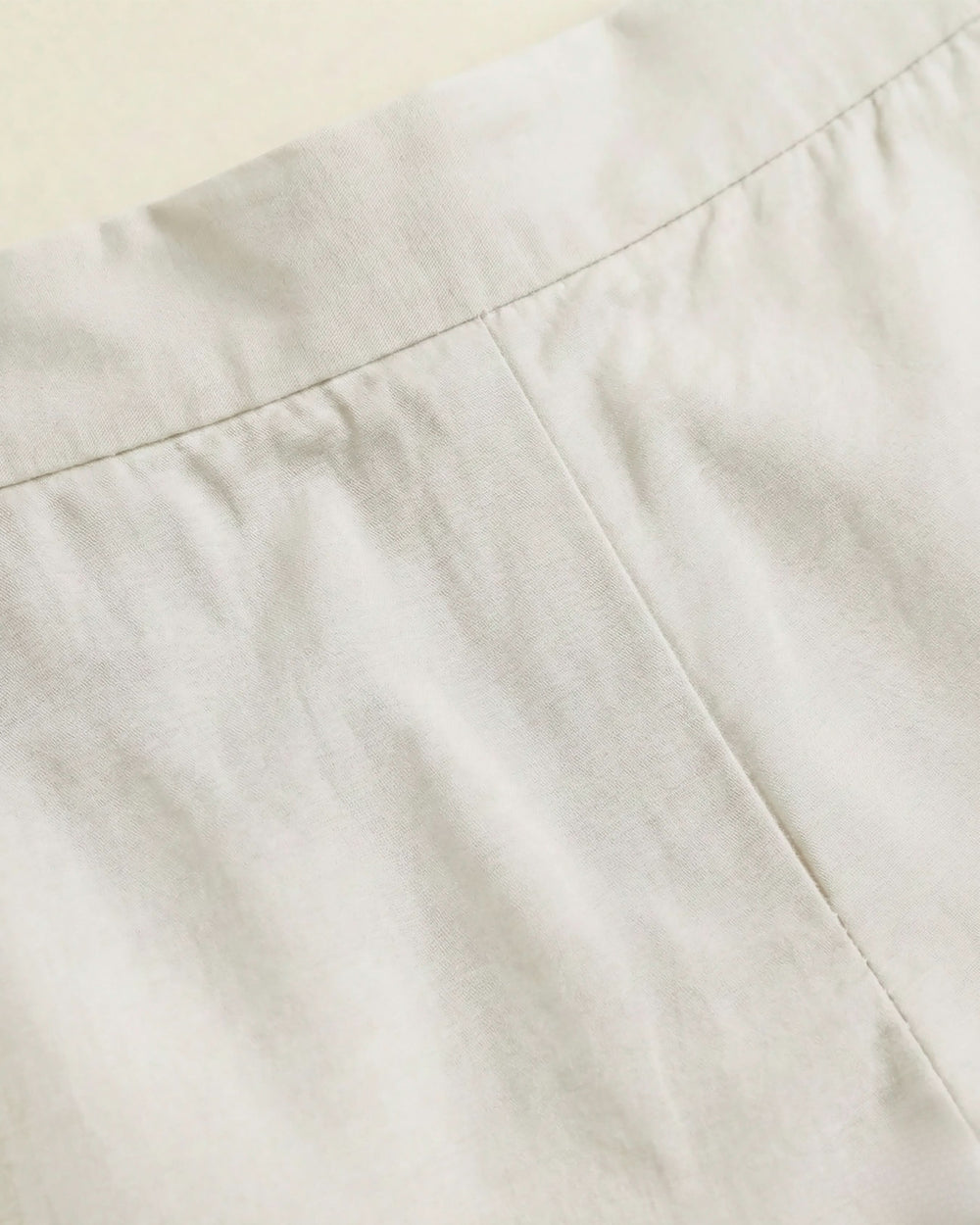 Sharika White Cotton Straight Pants
