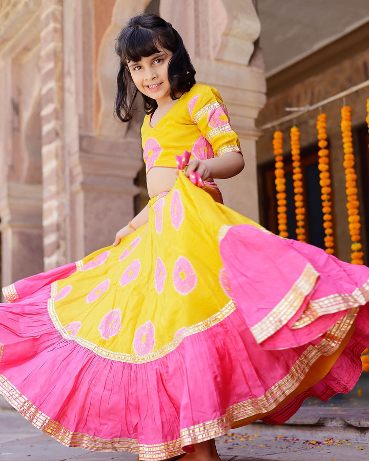 Varuna Tie &amp; Dye Lehenga Set