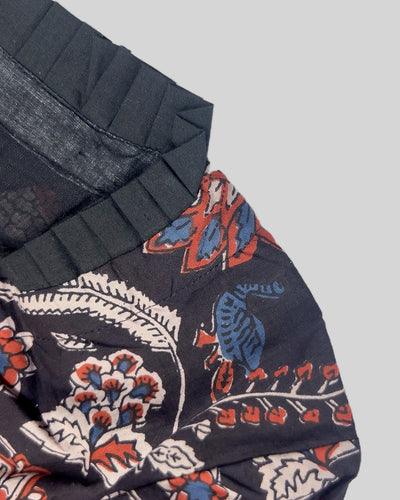 Vaniki Handblock Tier Sharara Set