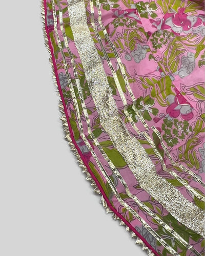 Yelena Chanderi Angrakha Suit Set