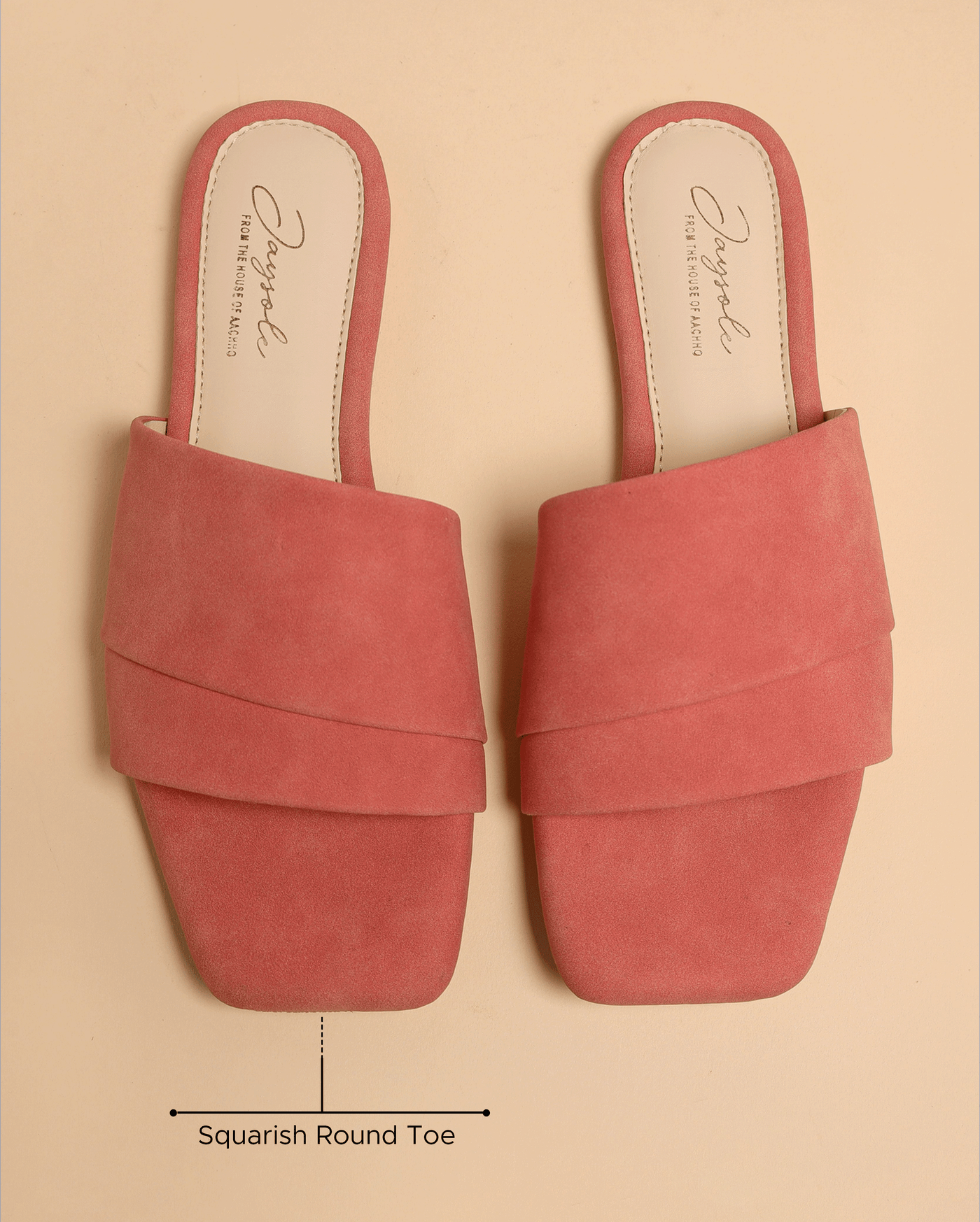 Claret Red Suede Slides