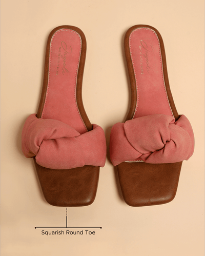 Teaberry Knoted Flats