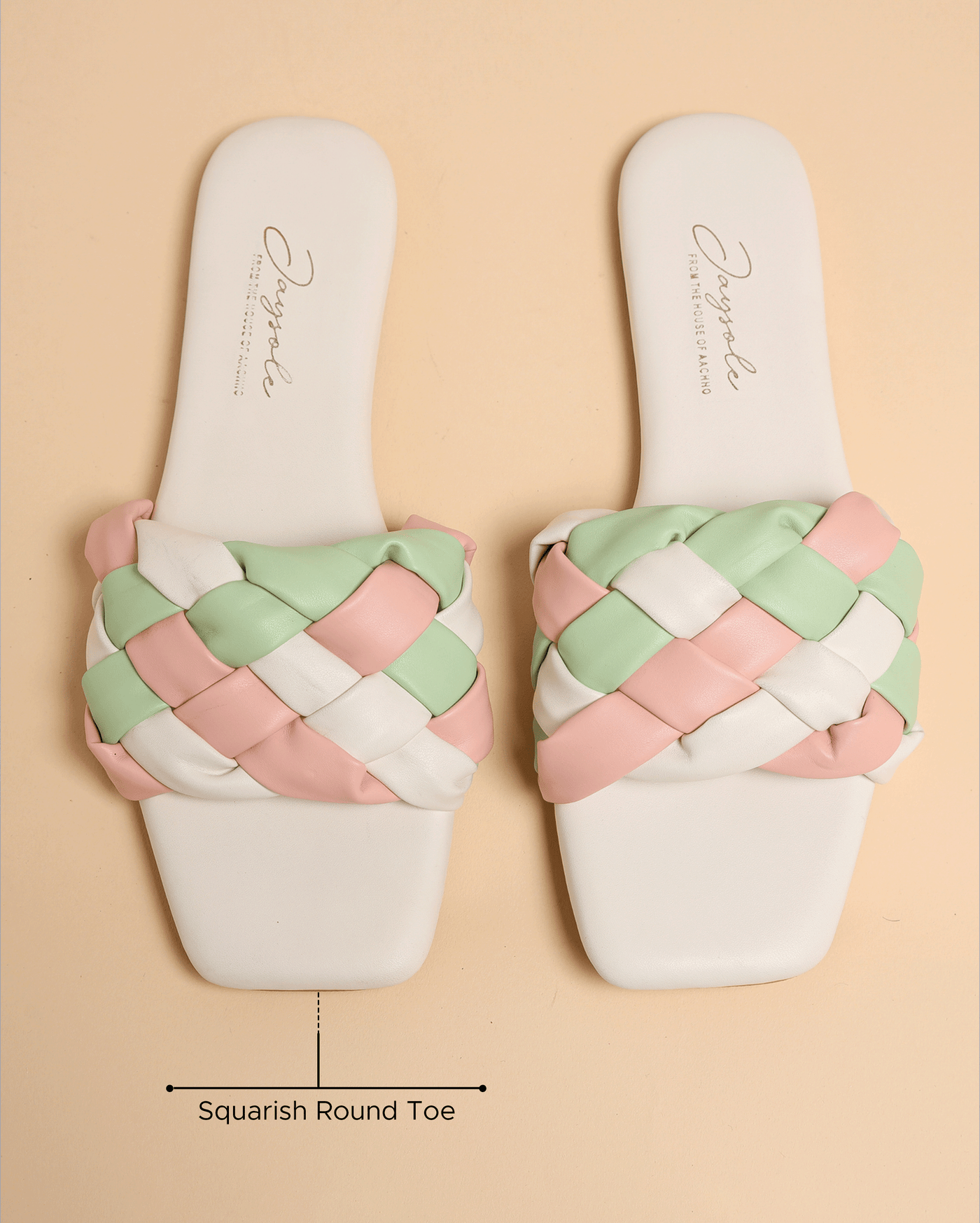 Colourful Mystery Braided Slides