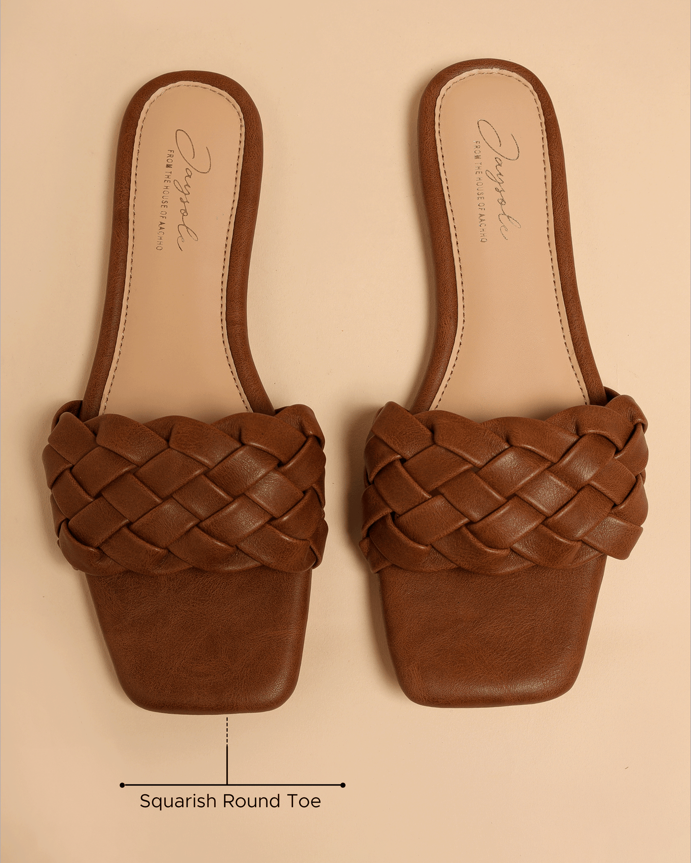Sand Shell Braided Slides