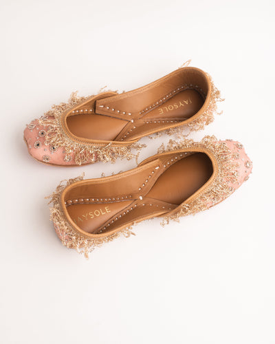 Sethi Peach Handcrafted Jutti