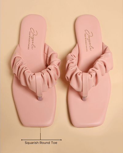 Pink Bachelor Gathered Flats