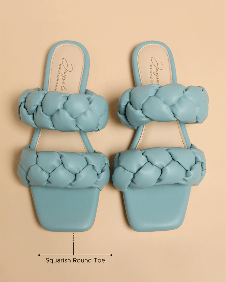 Blue Heron Braided Flats