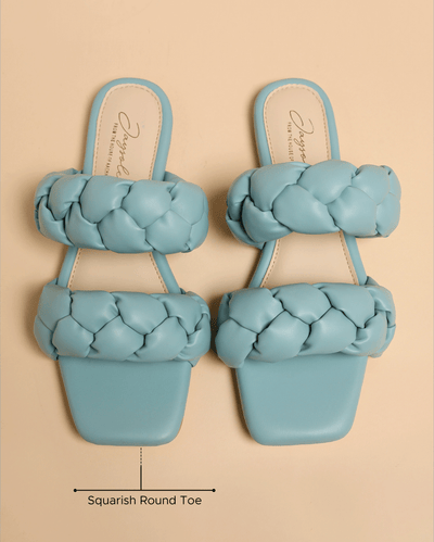 Blue Heron Braided Flats