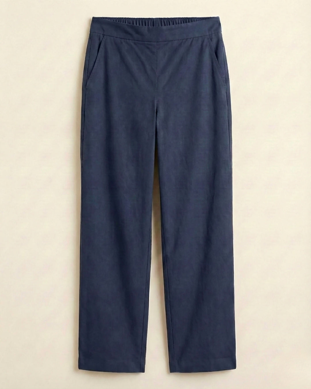 Chaya Indigo Cotton Straight Pants