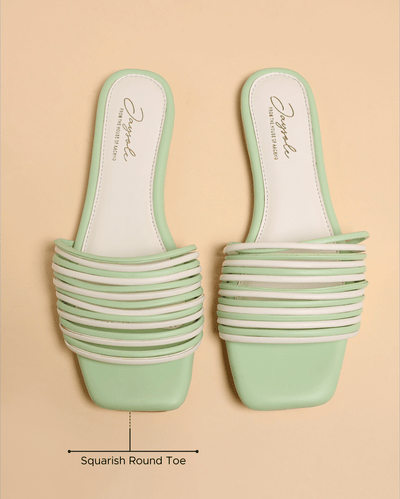 Bud Green Strips Flats