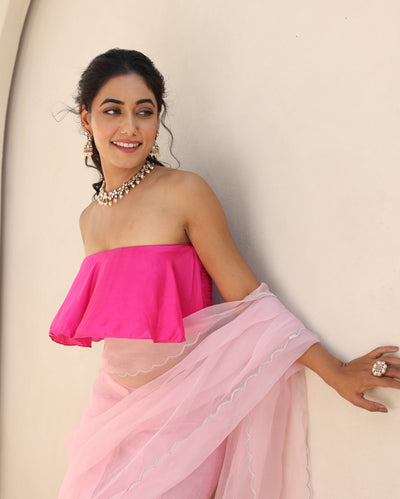 Pakhi Pink Satin Blouse