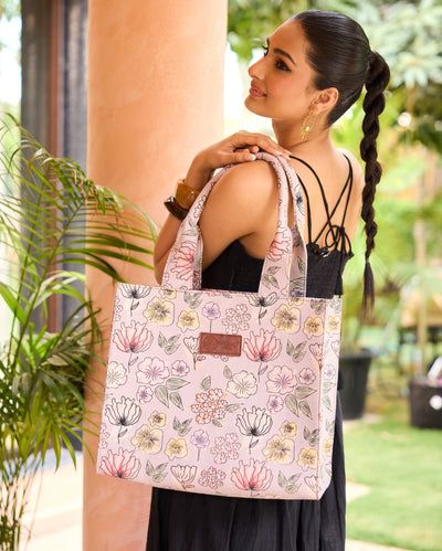 Whimsical Lilac Tote Bag