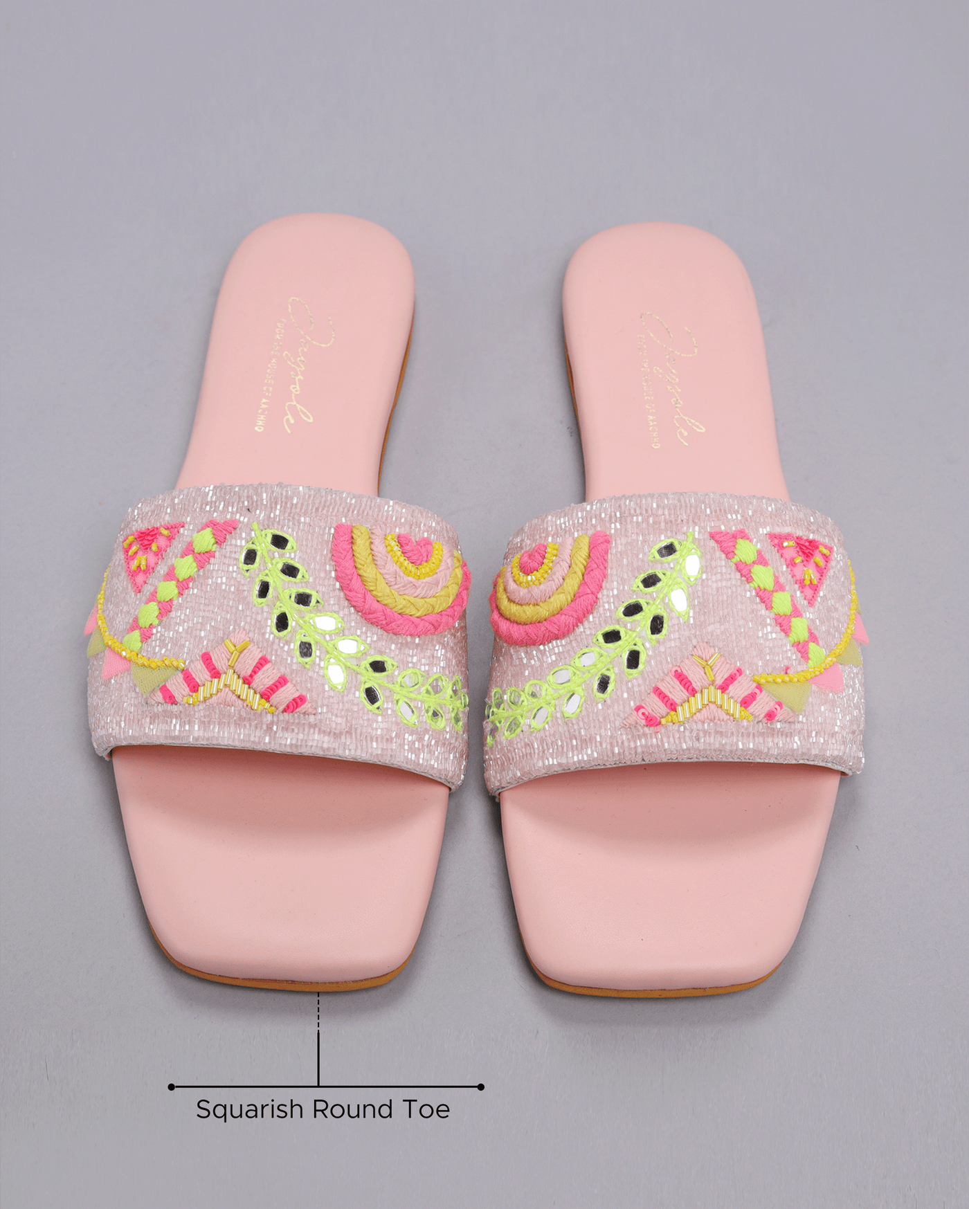 Pink Mystery Handcrafted Flats