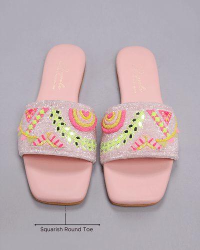 Pink Mystery Handcrafted Flats
