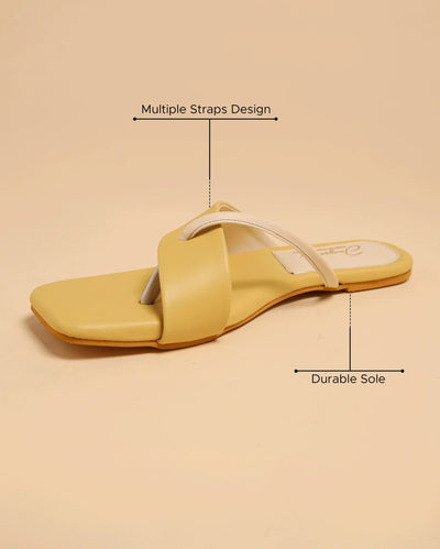 Cornsilk Crisscross Flats