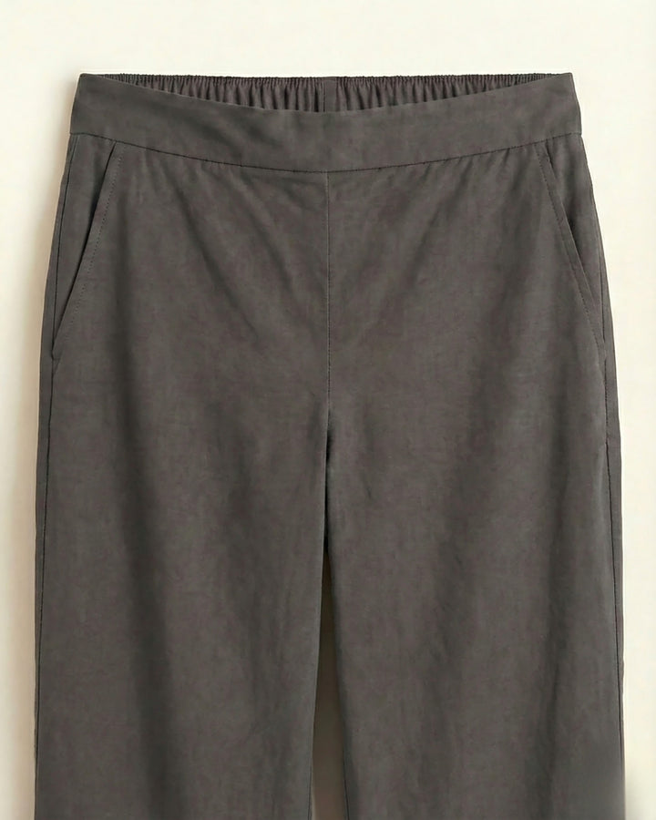 Fiza Dark Gray Cotton Straight Pants