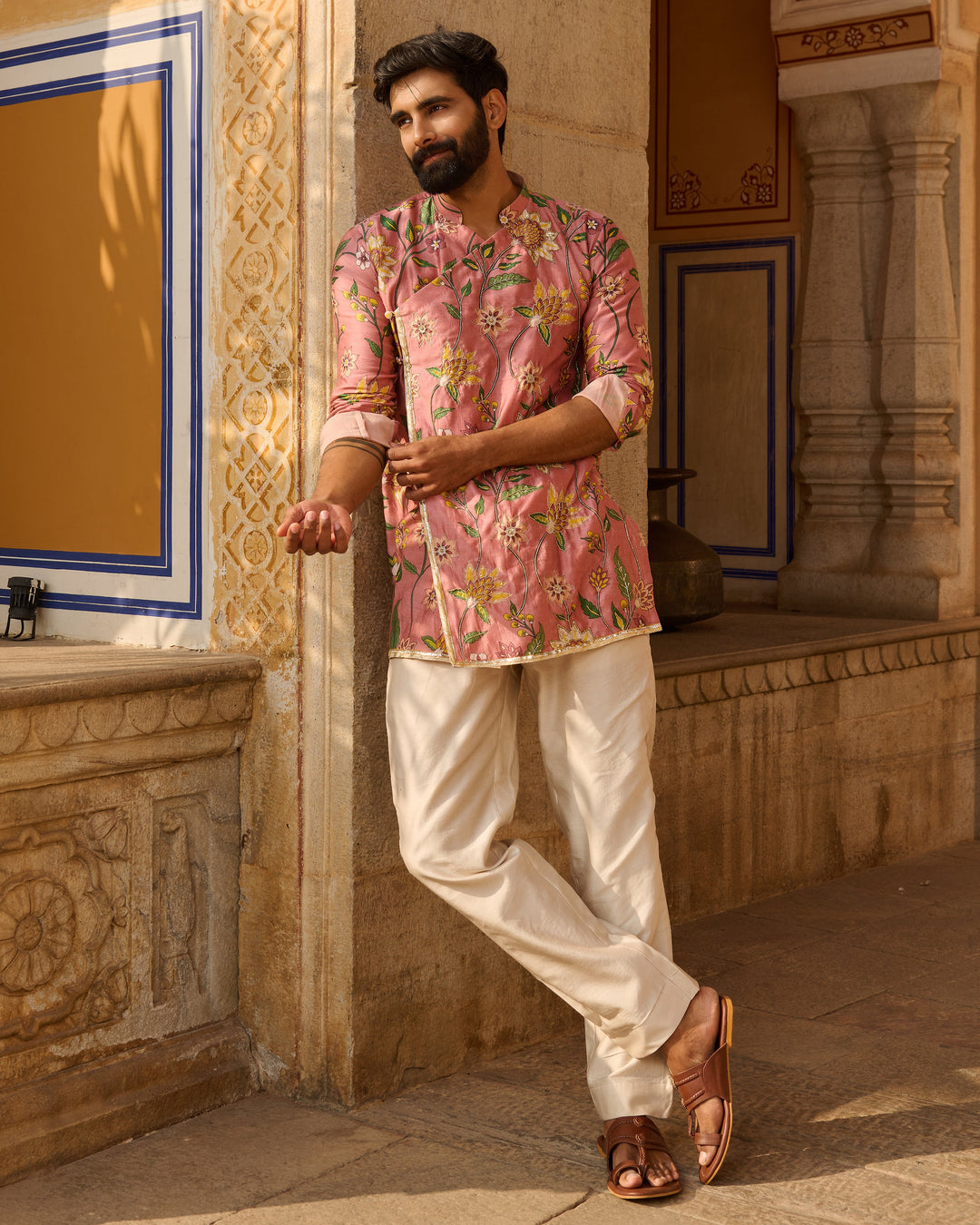 Neil Peach Printed Chanderi Kurta