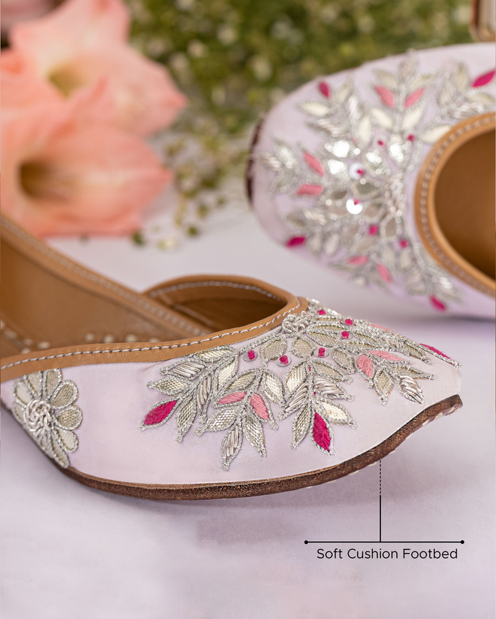 Cotton Candy Handcrafted Jutti
