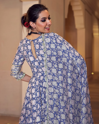 Tropical Sugar Handblock Gota Suit Set