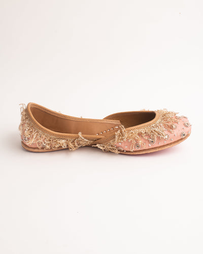 Sethi Peach Handcrafted Jutti