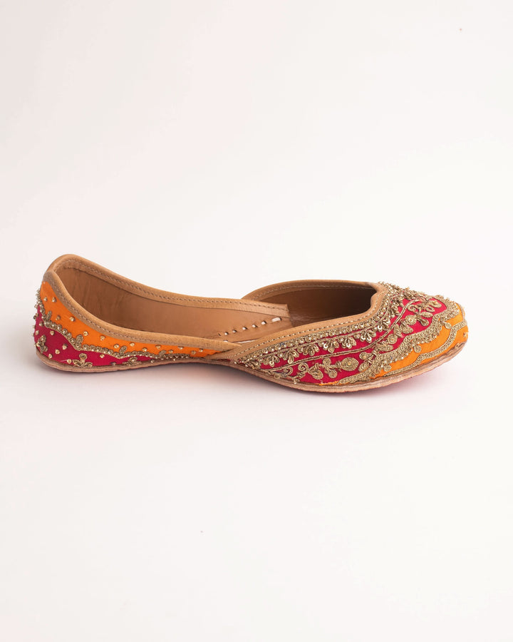 Mehfil Pink Handcrafted Jutti