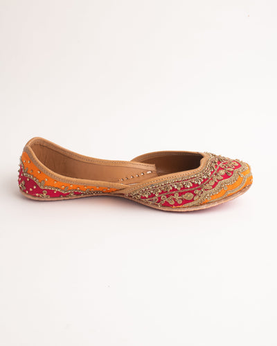 Mehfil Pink Handcrafted Jutti