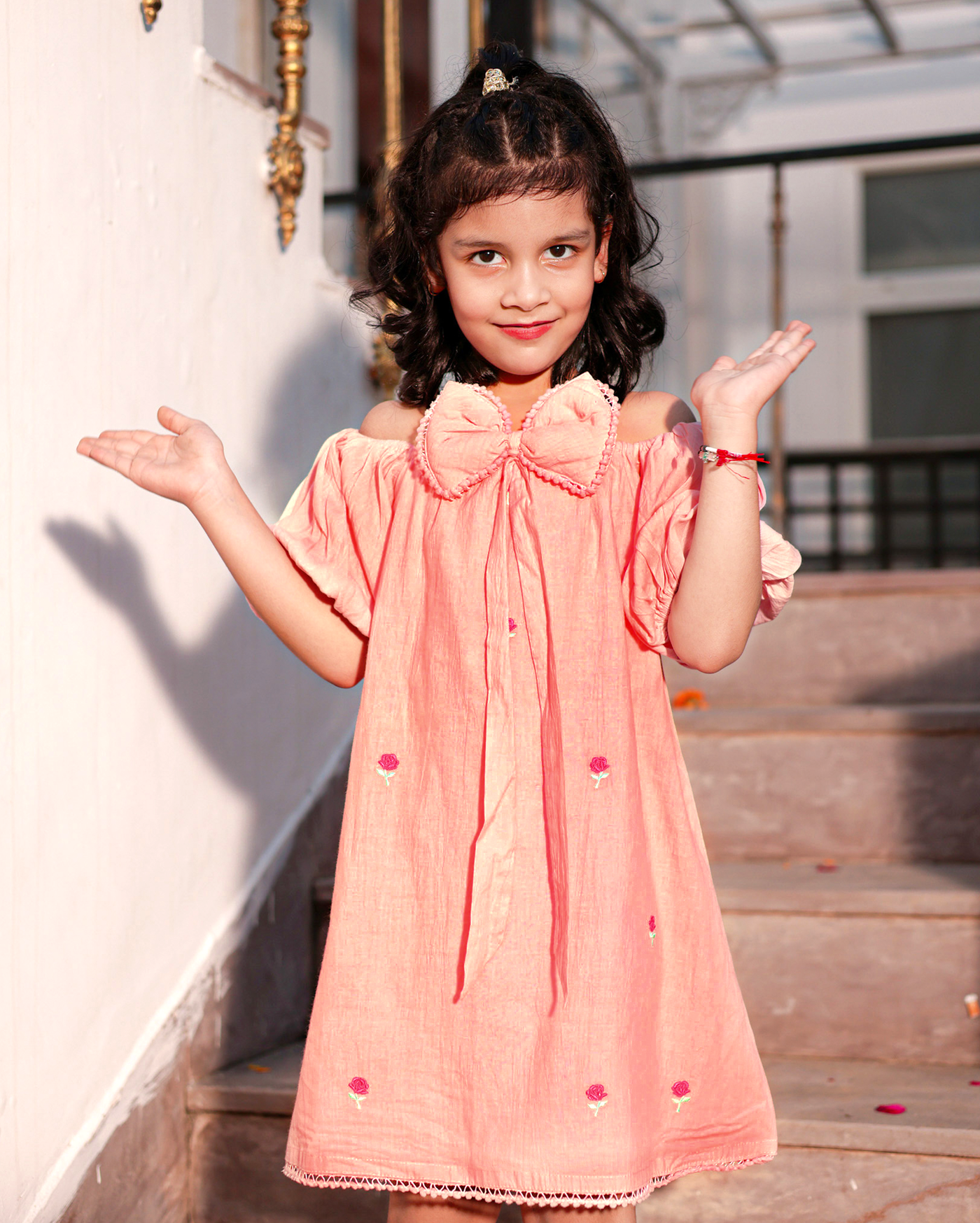 Dreamy Dusk Pink Cotton Dress