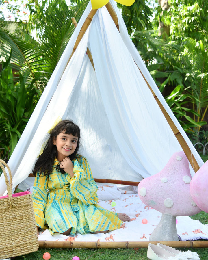 Jellybean Tie &amp; Dye Cotton Dress
