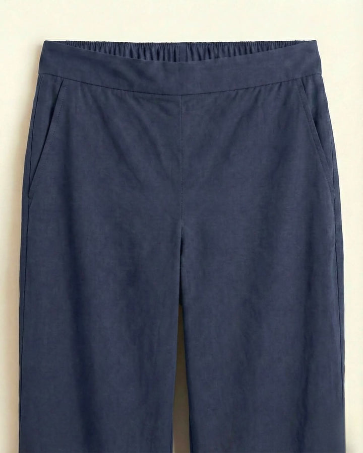 Chaya Indigo Cotton Straight Pants