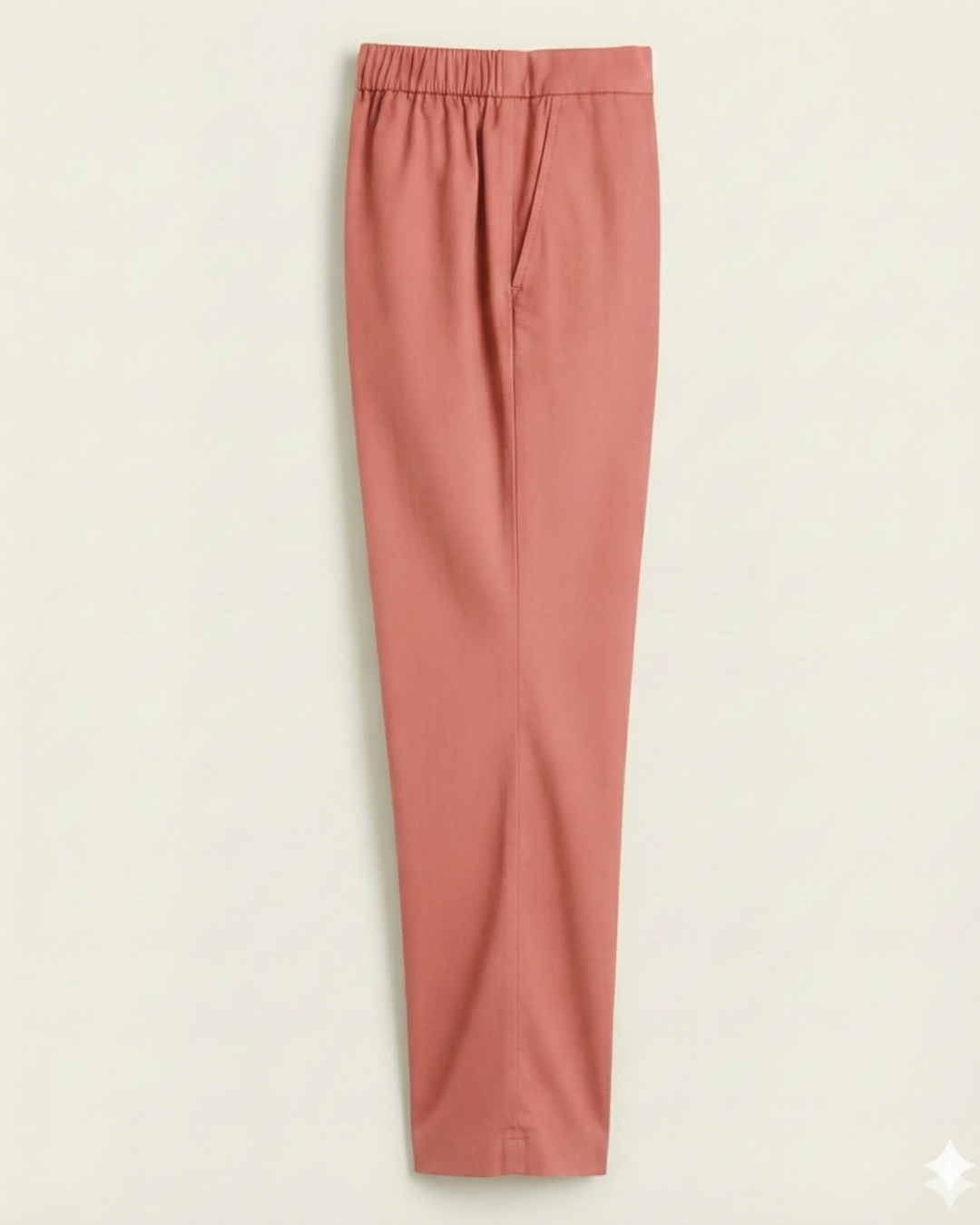 Sofia Salmon Pink Cotton Straight Pants
