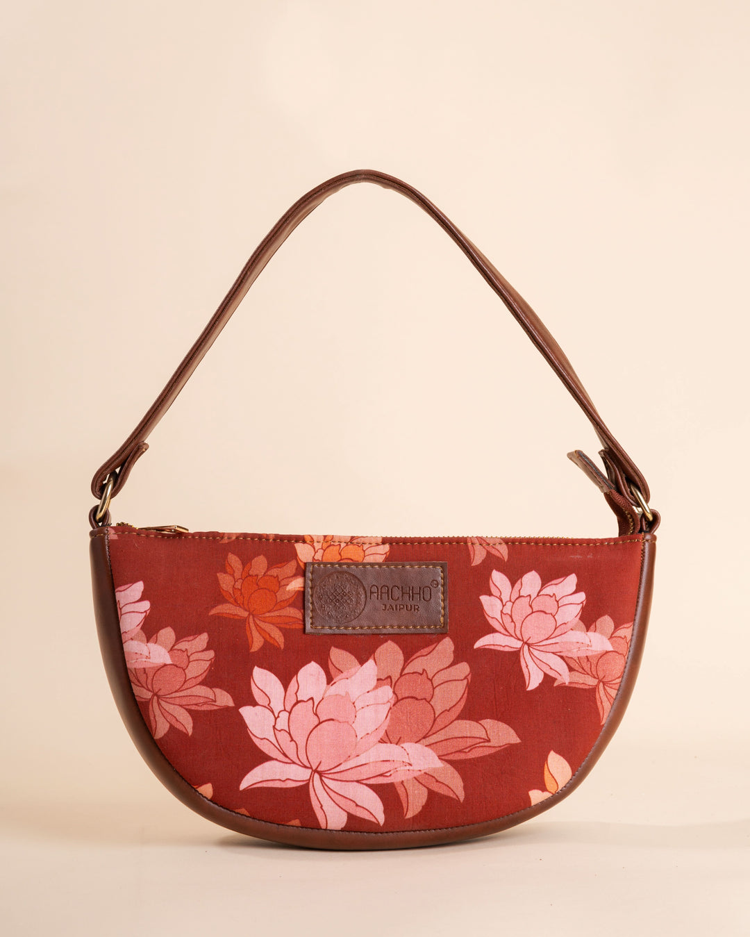 Rustic Blossom Maroon Fanny Bag