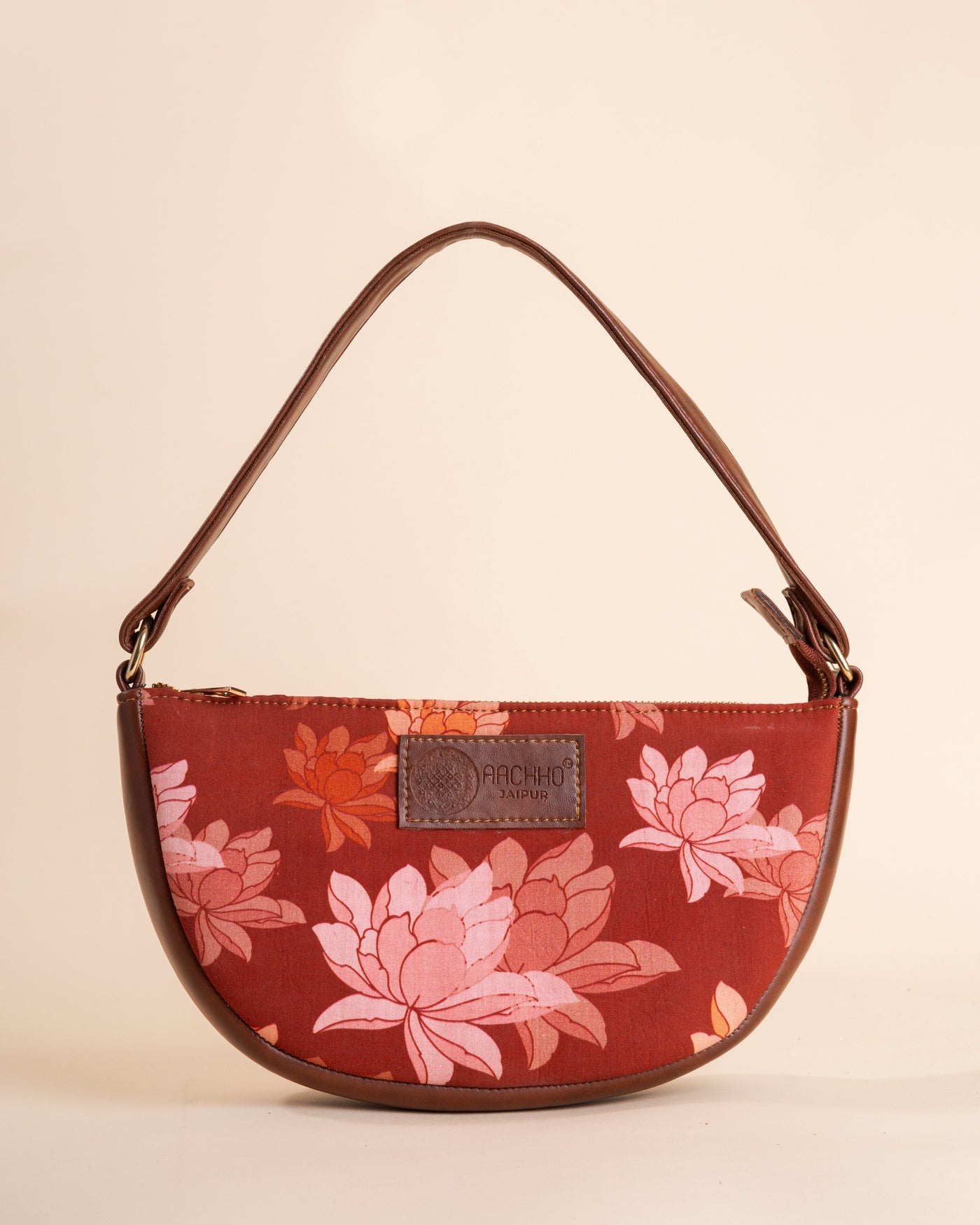 Rustic Blossom Maroon Fanny Bag