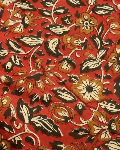 Tawny Brown Handblock Suit Set