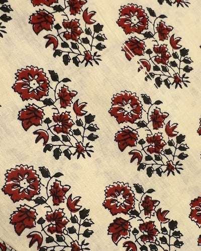 Tawny Brown Handblock Suit Set