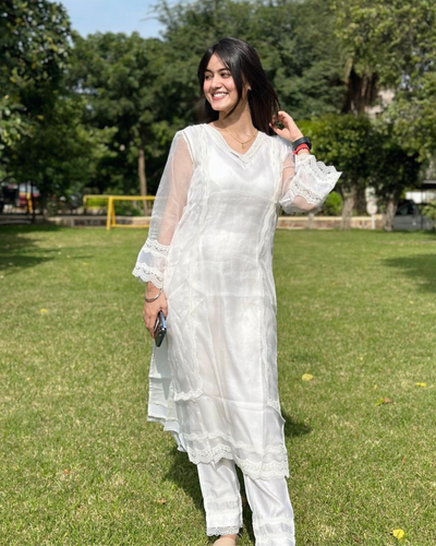 Sophia Organza Straight Kurta Set