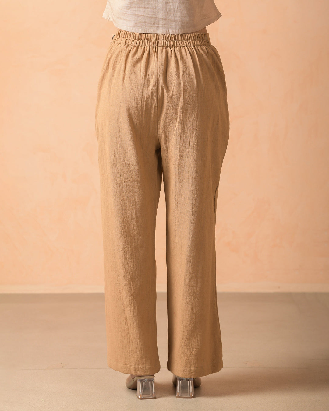 Myrra Mocha Flex Solid Flared Pants