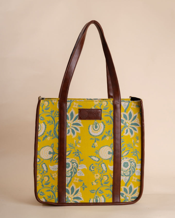 Sunflower Trails Yellow Tote Bag