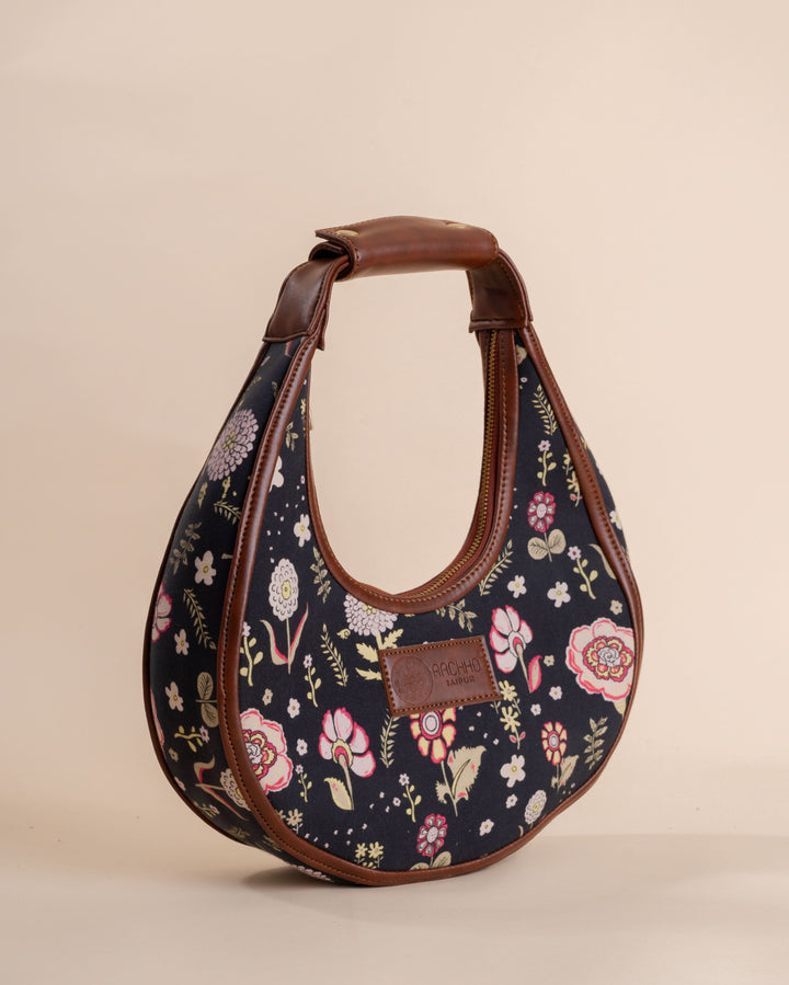 Dune Black Half Moon Bag