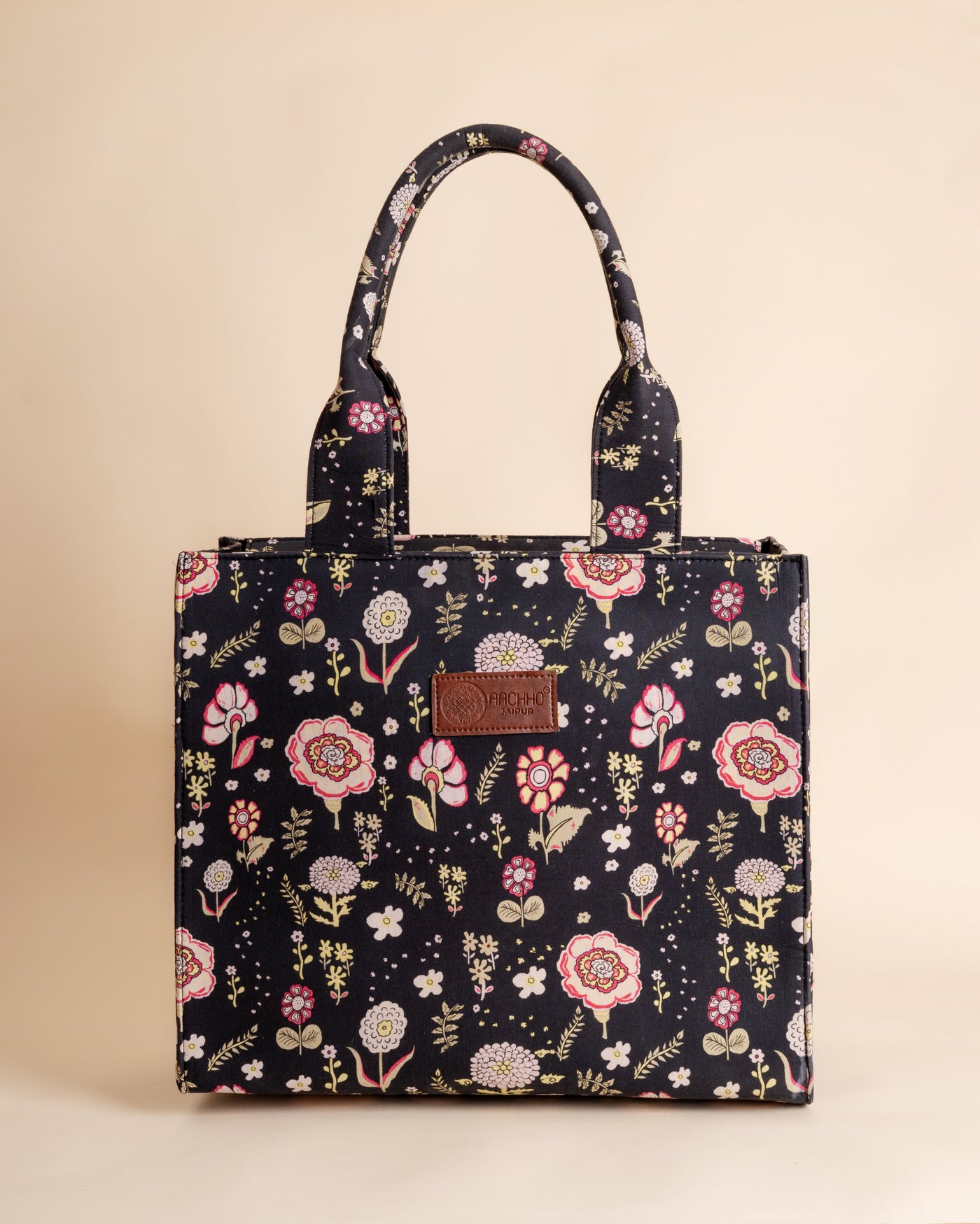 Botanical Black Tote Bag