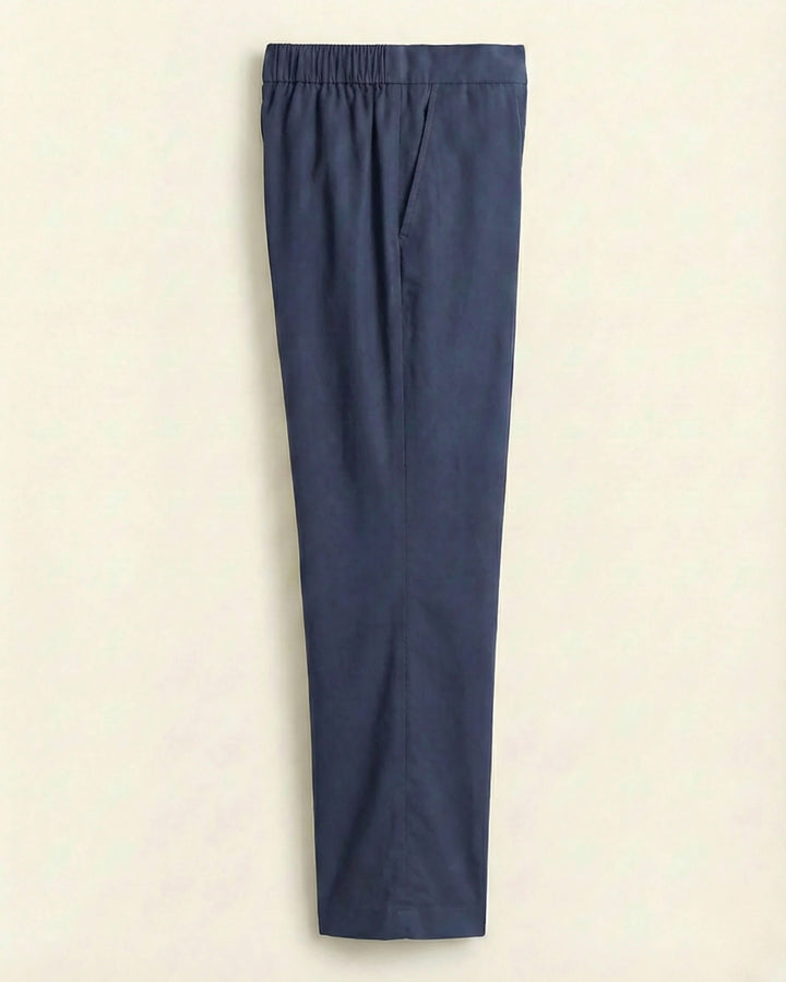 Chaya Indigo Cotton Straight Pants