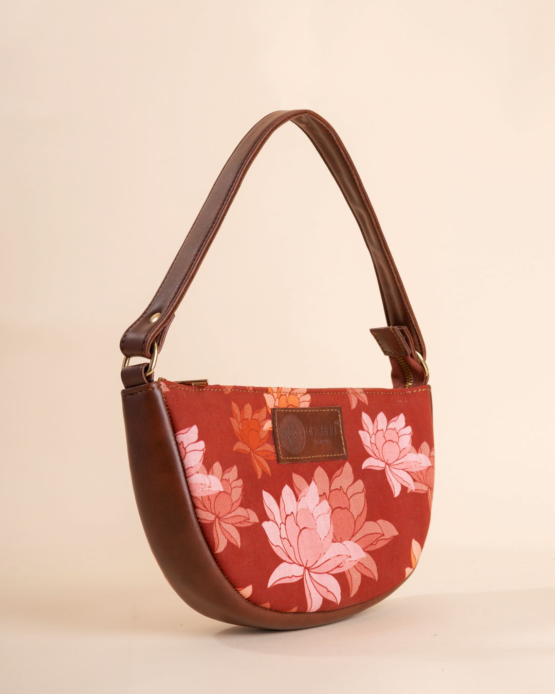 Rustic Blossom Maroon Fanny Bag