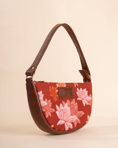 Rustic Blossom Maroon Fanny Bag